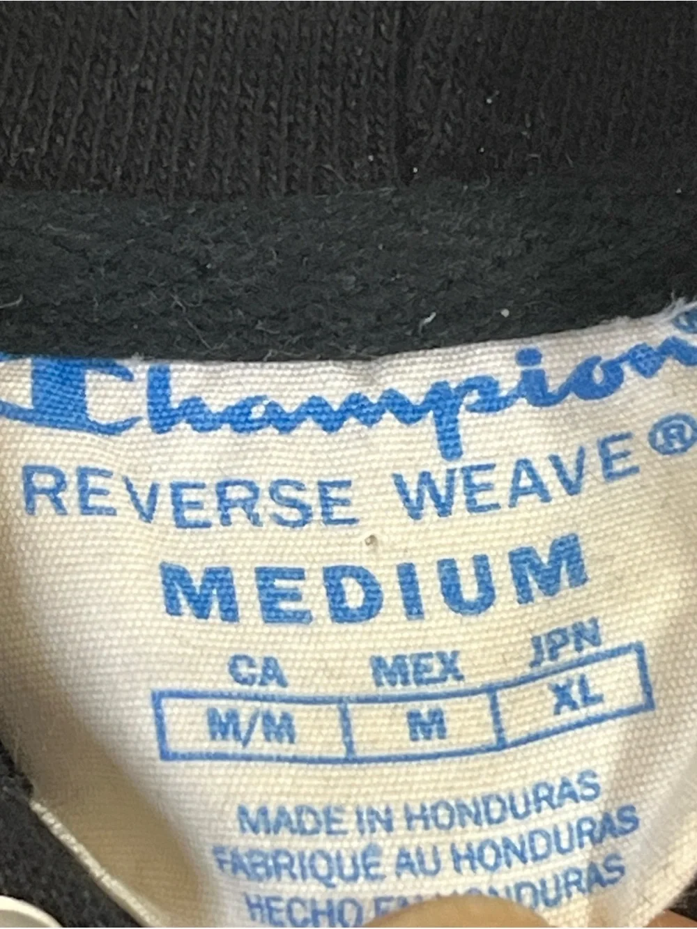 Champion Black Sweatshirt Hoodie Size Medium Boys